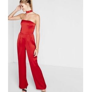 EXPRESS Strapless Choker Jumpsuit - Size 4